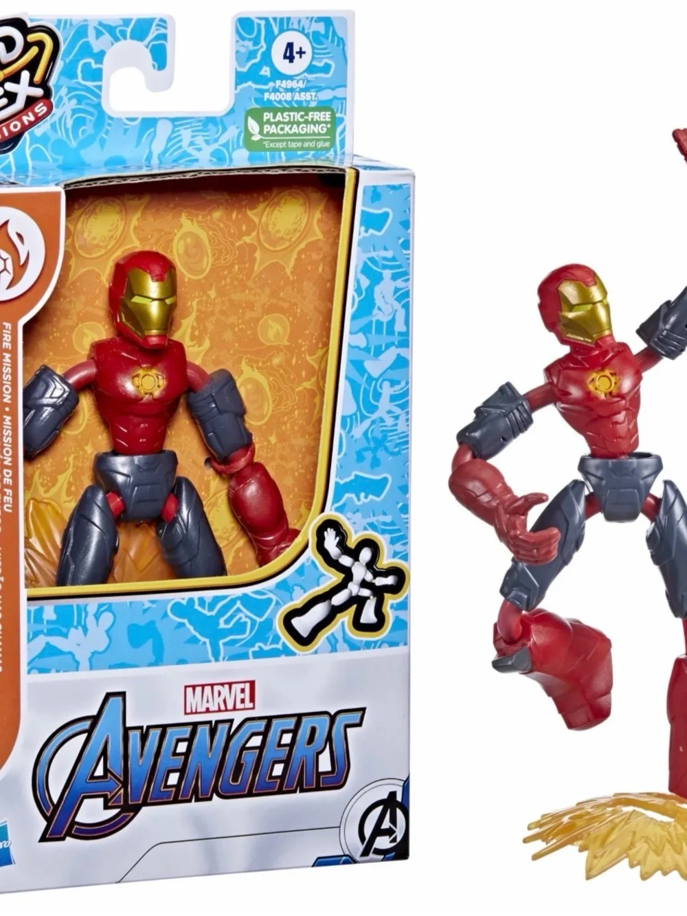 Marvel Avengers BEND & FLEX 6” (approx) FIGURES. INCLUDES FIGURINE & ACCESSORY.
